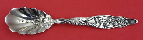 Sugar Spoon shell bowl w/ design in bowl  6